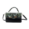 BILLIE - Tropical Faux Leather Crossbody With Interchangeable Lids