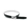JAMES - Mens Black And White Reversible Leather Belt