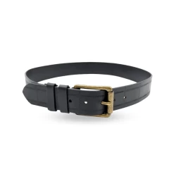 ALBERT - Mens Black Genuine Leather Belt