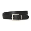 ASHLAR - Mens Black Genuine Leather Belt