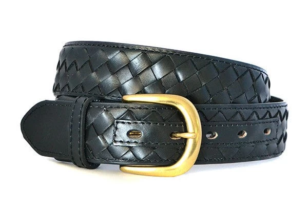 BRADLEY - Mens Black Genuine Leather Belt - Image 2