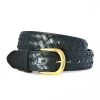 BRADLEY - Mens Black Genuine Leather Belt