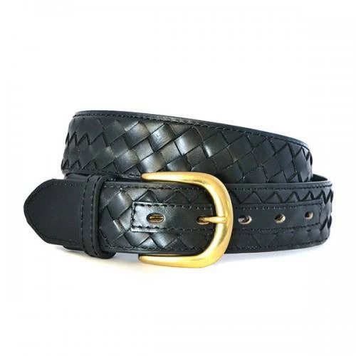 BRADLEY - Mens Black Genuine Leather Belt
