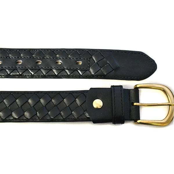 BRADLEY - Mens Black Genuine Leather Belt - Image 5