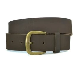DION - Mens Brown Leather Belt