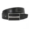 DYLAN - Mens Black Genuine Leather Reversible Belt