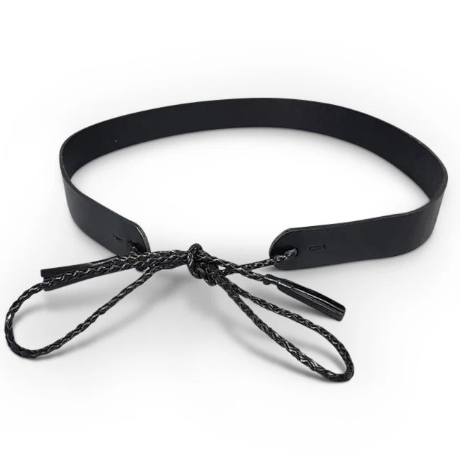 DARLINGHURST - Black Addison Road Leather Waist Belt