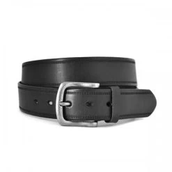 DUNDEE - Mens Black Genuine Leather Belt