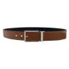 ELTON - Men's Tan And Black Leather Belt