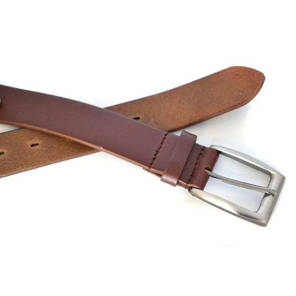 GIOVANNI - Mens Tan Genuine Leather Belt - Image 3