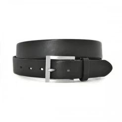 HECTOR - Mens Black Genuine Leather Belt