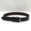 HEATH - Mens Brown Leather Belt With Crackle Finish