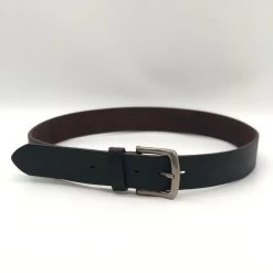 HEATH - Mens Brown Leather Belt With Crackle Finish