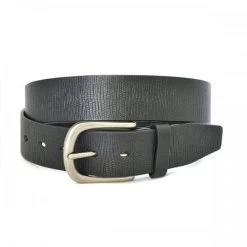 LINCOLN - Mens Black Leather Belt