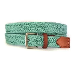 LOCK - Women And Men Casual Green Cotton Webbing Belt