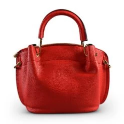 LUCY - Red Vegan Leather Handbag & Crossbody Bag