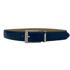 MASON - Men's Navy Genuine Leather Belt