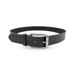 NATHAN - Mens Genuine Black Leather Belt