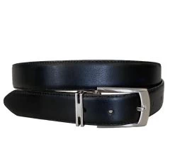 CHRISTIAN - Men's Black Genuine Leather Belt