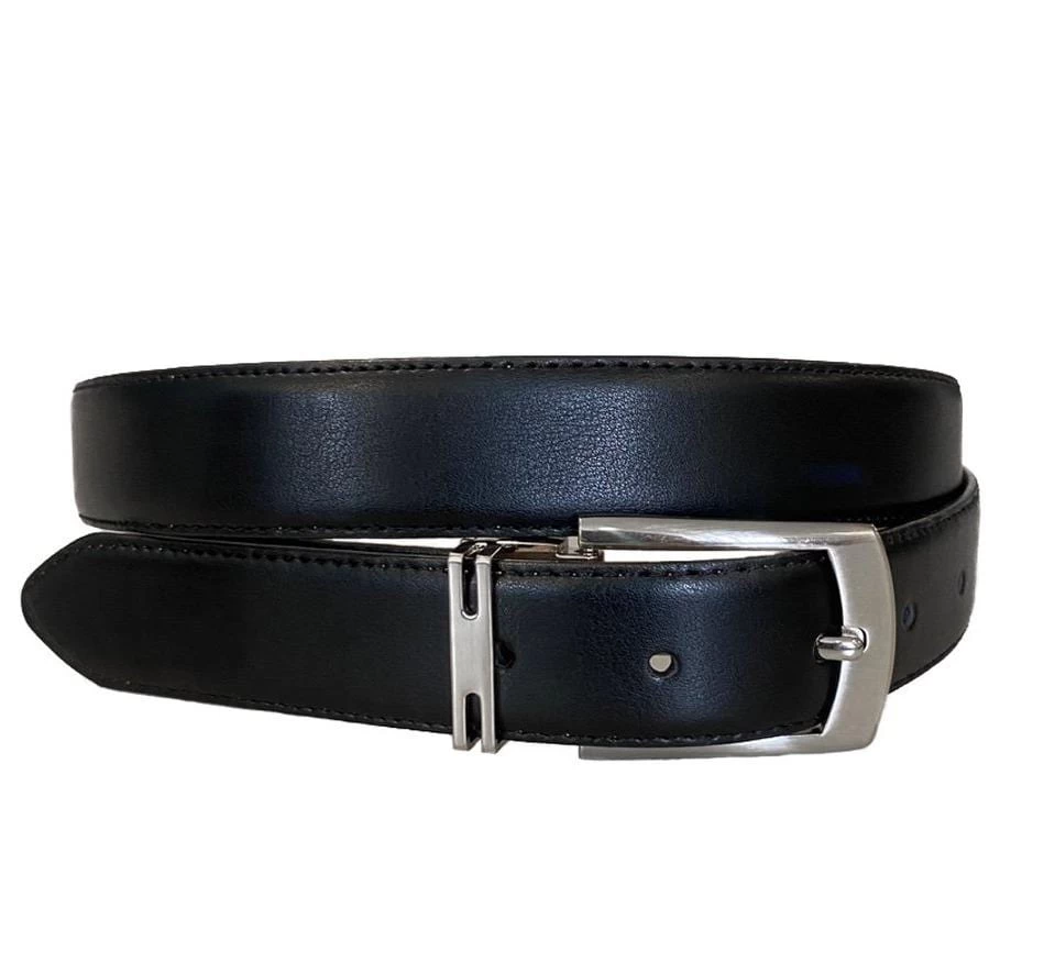 CHRISTIAN - Men's Black Genuine Leather Belt