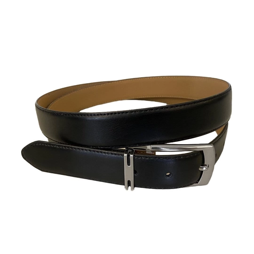 CHRISTIAN - Men's Black Genuine Leather Belt - Image 2