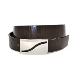 OAKLEY - Mens Brown Square End Leather Belt