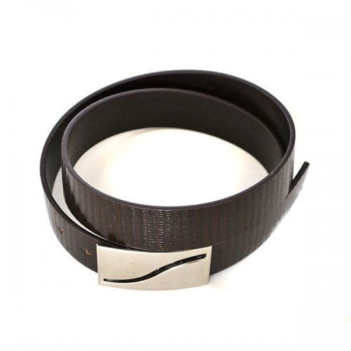OAKLEY - Mens Brown Square End Leather Belt - Image 2