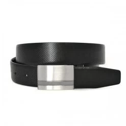 ODRAN - Mens Black Genuine Leather Belt