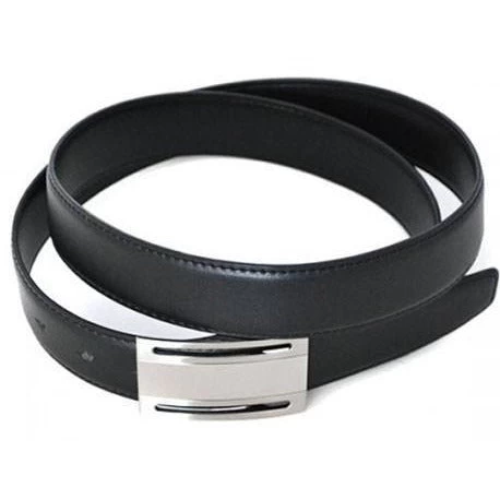 OLIVER - Mens Black Leather Dress Belt - Image 4