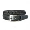 ROBERTO - Mens Black Leather Belt