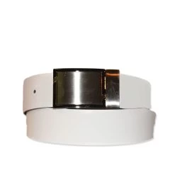 RHYSE - Mens Black And White Reversible Genuine Leather Belt