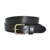 TOBEN - Mens Black Genuine Leather Dress Belt