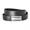 TRENT - Men's Black Leather Dress Belt