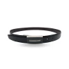 MALCOLM - Mens Black & Chocolate Reversible Genuine Leather Belt