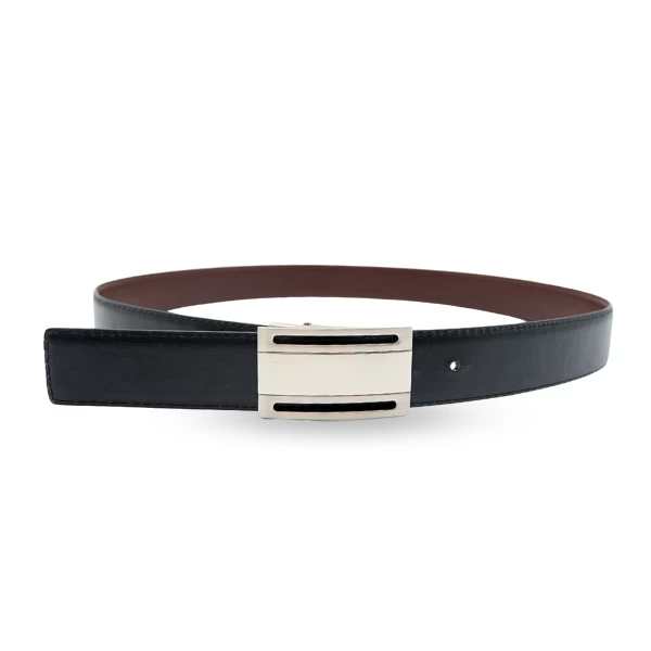 OLIVER - Mens Black Leather Dress Belt