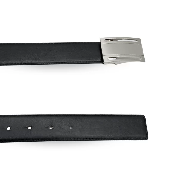 OLIVER - Mens Black Leather Dress Belt - Image 2