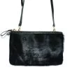 ST KILDA - Addison Road Black Genuine Leather Crossbody With Black Calf Hair